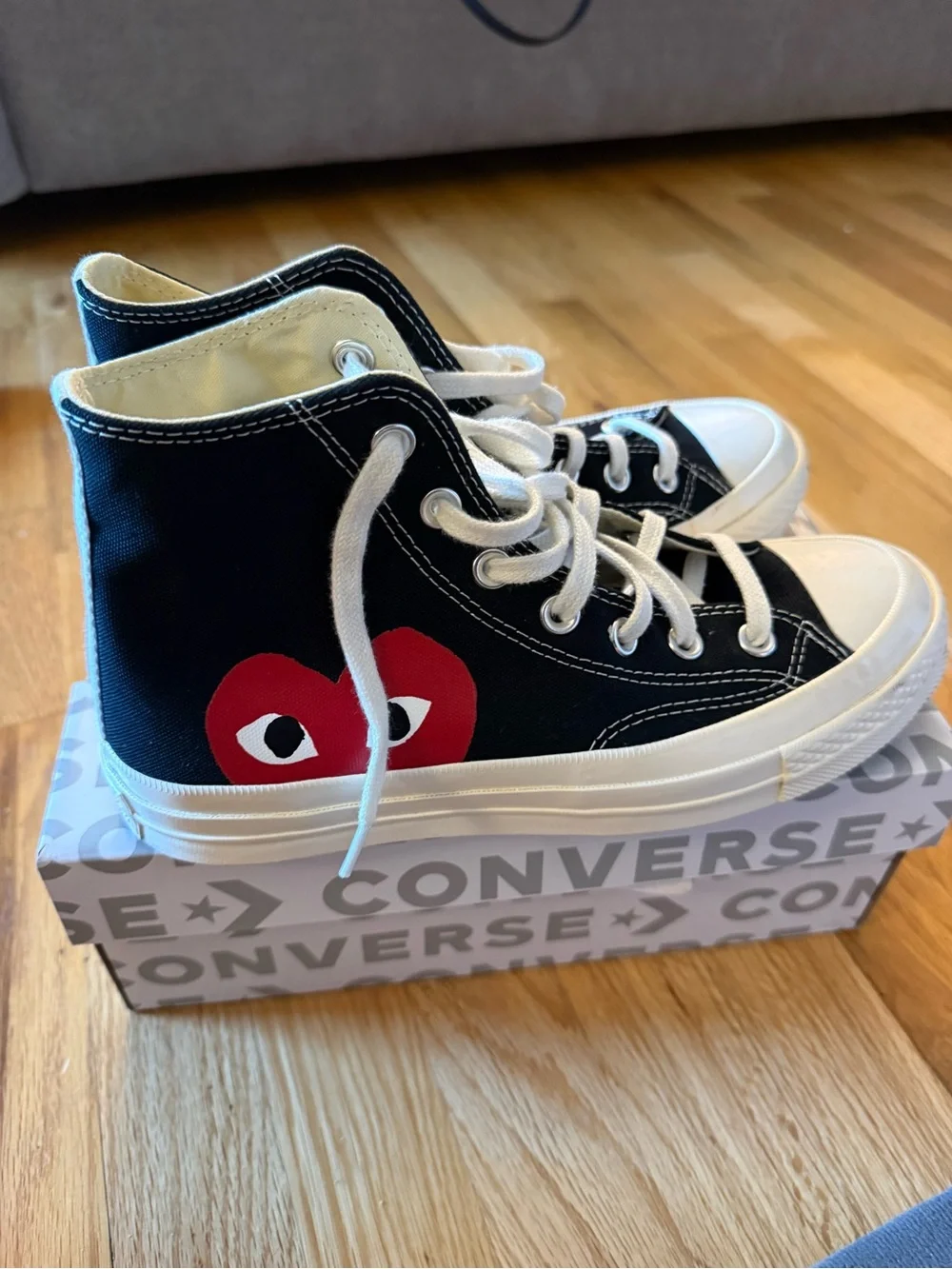 Converse Comme des Garçons Play Chuck Taylor high top sneakers